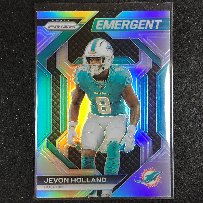 2023 Prizm Football JEVON HOLLAND Emergent Silver Prizm #12