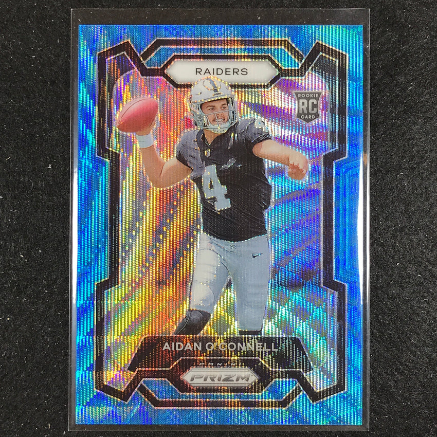 2023 Prizm Football Aidan Oconnell Rookie Base Blue Wave 96/199