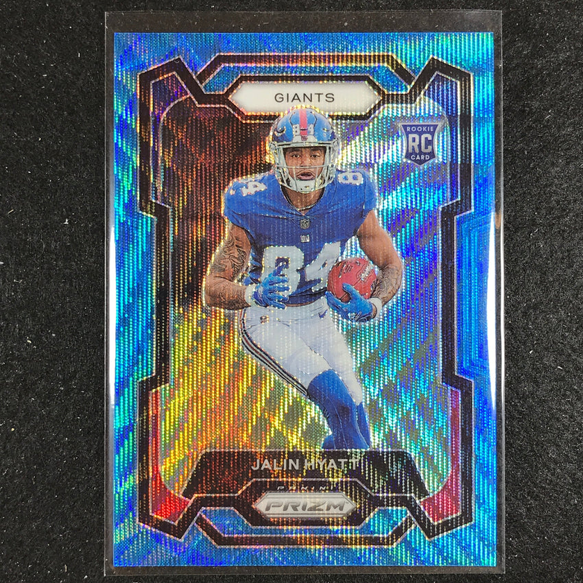 2023 Prizm Football Jalin Hyatt Rookie Base Blue Wave 162/199