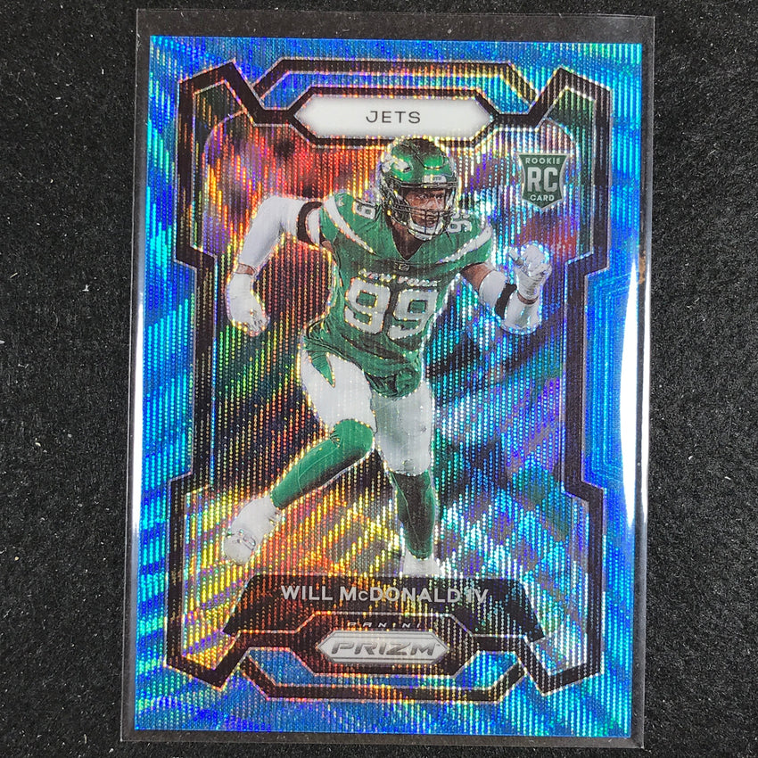 2023 Prizm Football Will Mcdonald Iv Rookie Base Blue Wave 50/199