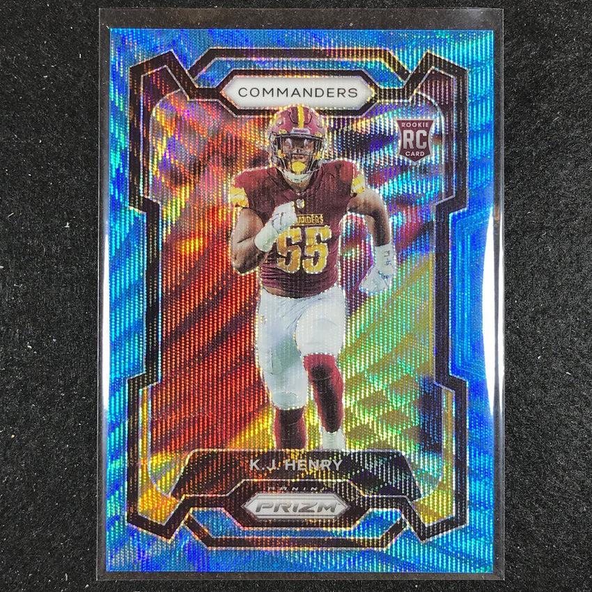 2023 Prizm Football K.j. Henry Rookie Base Blue Wave 77/199