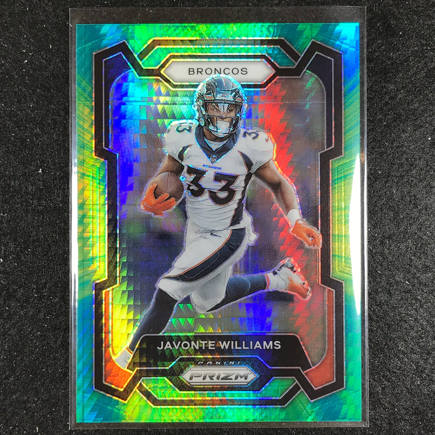 2023 Prizm Football Javonte Williams Base Hyper 74/175