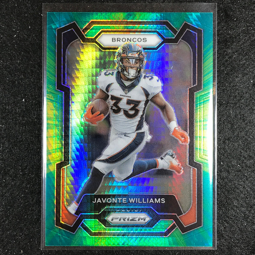 2023 Prizm Football Javonte Williams Base Hyper 87/175