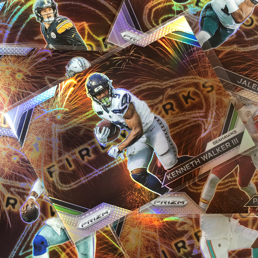 2023 Prizm Football JOSH JACOBS Fireworks Silver Prizm #17