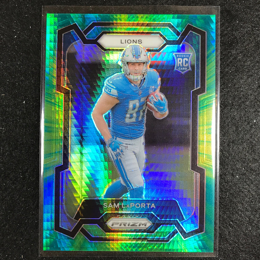 2023 Prizm Football Sam Laporta Rookie Base Hyper 147/175