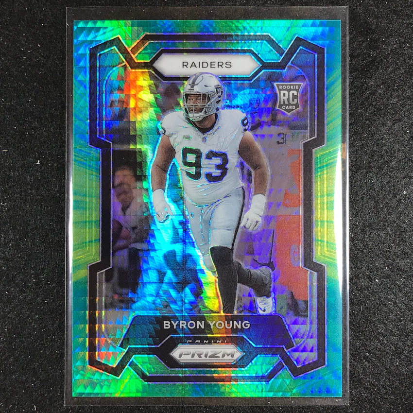 2023 Prizm Football Byron Young Rookie Base Hyper 82/175