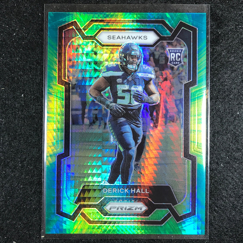 2023 Prizm Football Derick Hall Rookie Base Hyper 32/175