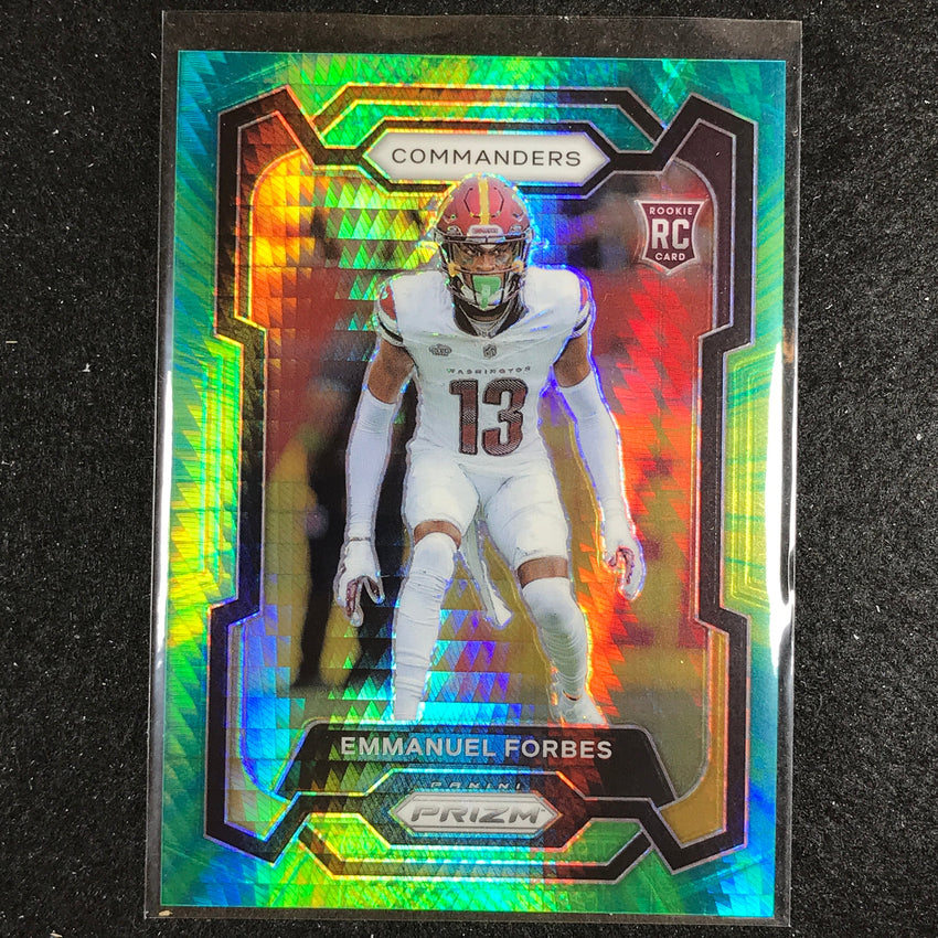2023 Prizm Football Emmanuel Forbes Rookie Base Hyper 112/175