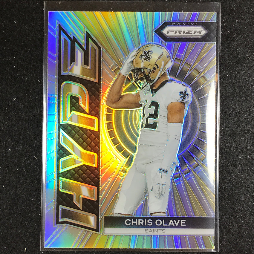2023 Prizm Football CHRIS OLAVE Hype Silver Prizm #7
