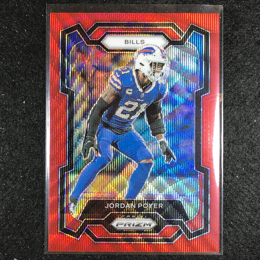 2023 Prizm Football Jordan Poyer Base Red Wave 31/149