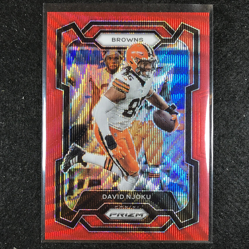 2023 Prizm Football David Njoku Base Red Wave 143/149