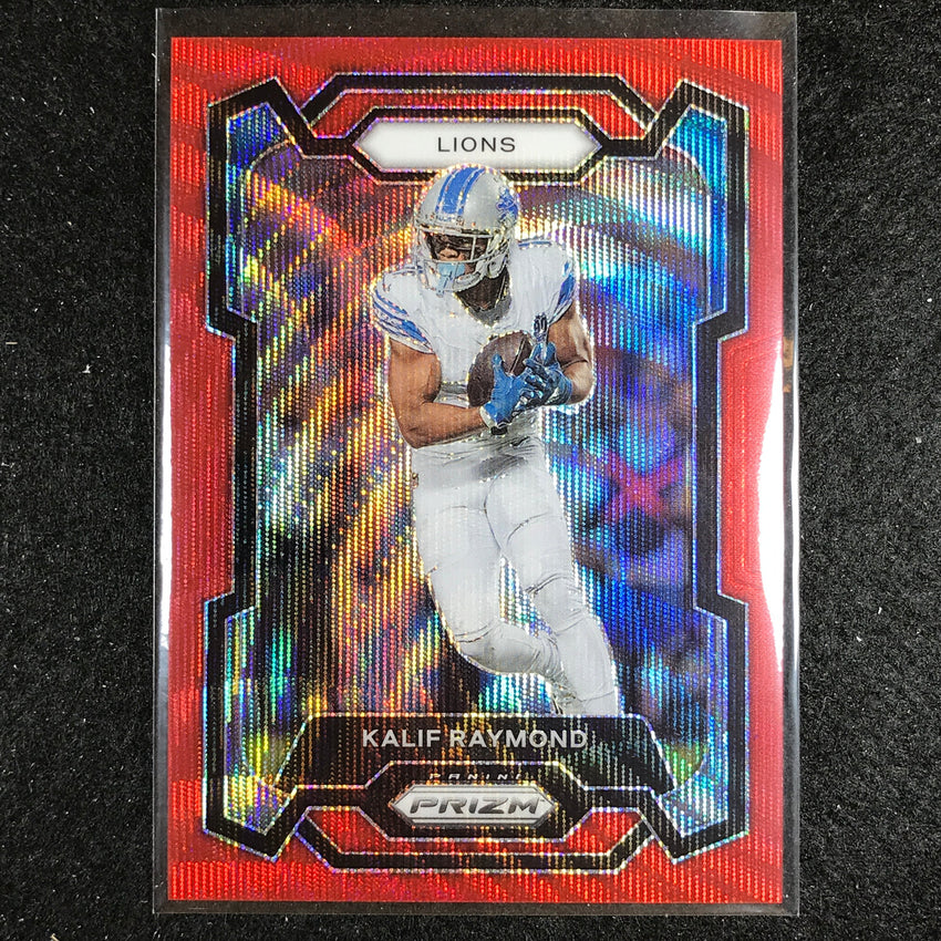 2023 Prizm Football Kalif Raymond Base Red Wave 123/149