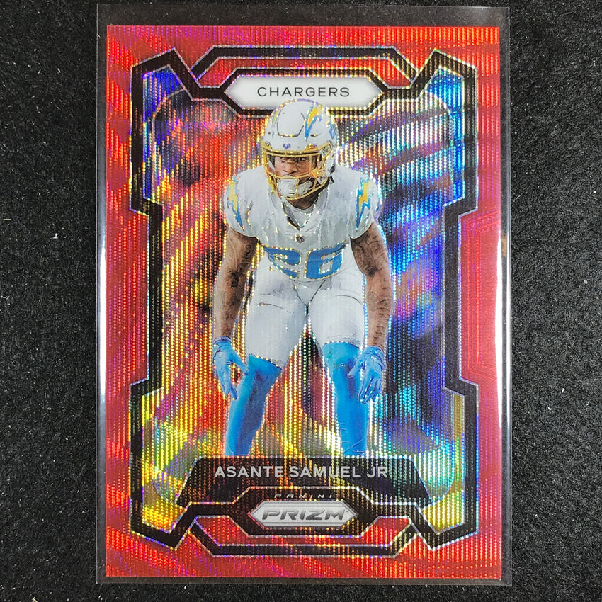 2023 Prizm Football Asante Samuel Jr. Base Red Wave 99/149