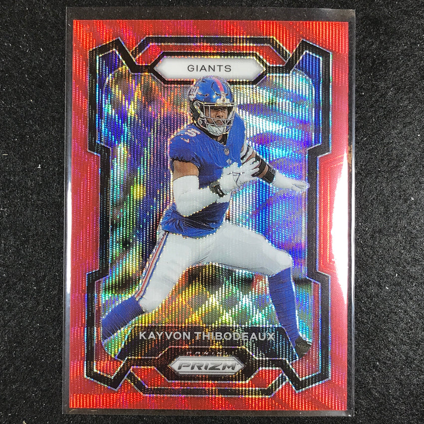 2023 Prizm Football Kayvon Thibodeaux Base Red Wave 139/149