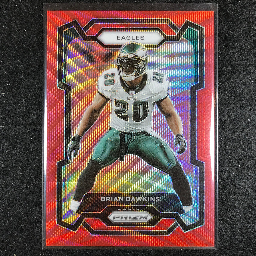 2023 Prizm Football Brian Dawkins Base Red Wave 96/149