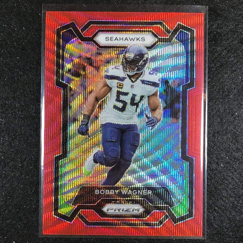 2023 Prizm Football Bobby Wagner Base Red Wave 92/149