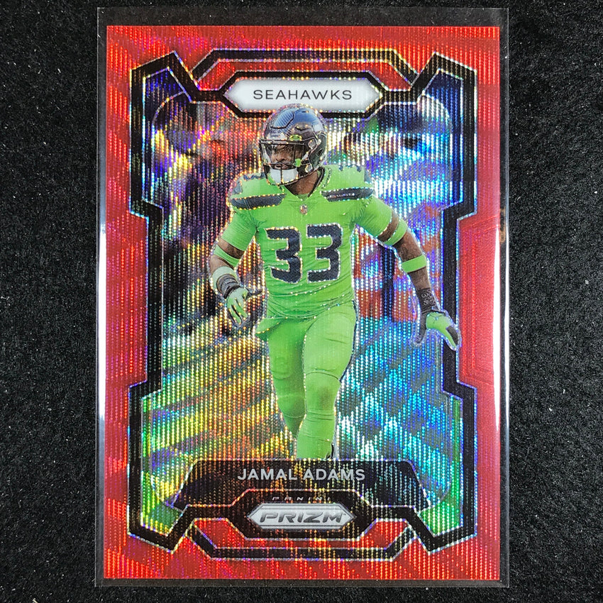 2023 Prizm Football Jamal Adams Base Red Wave 57/149
