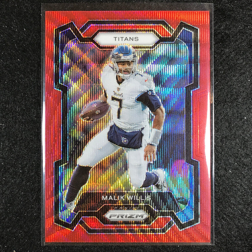 2023 Prizm Football Malik Willis Base Red Wave 27/149