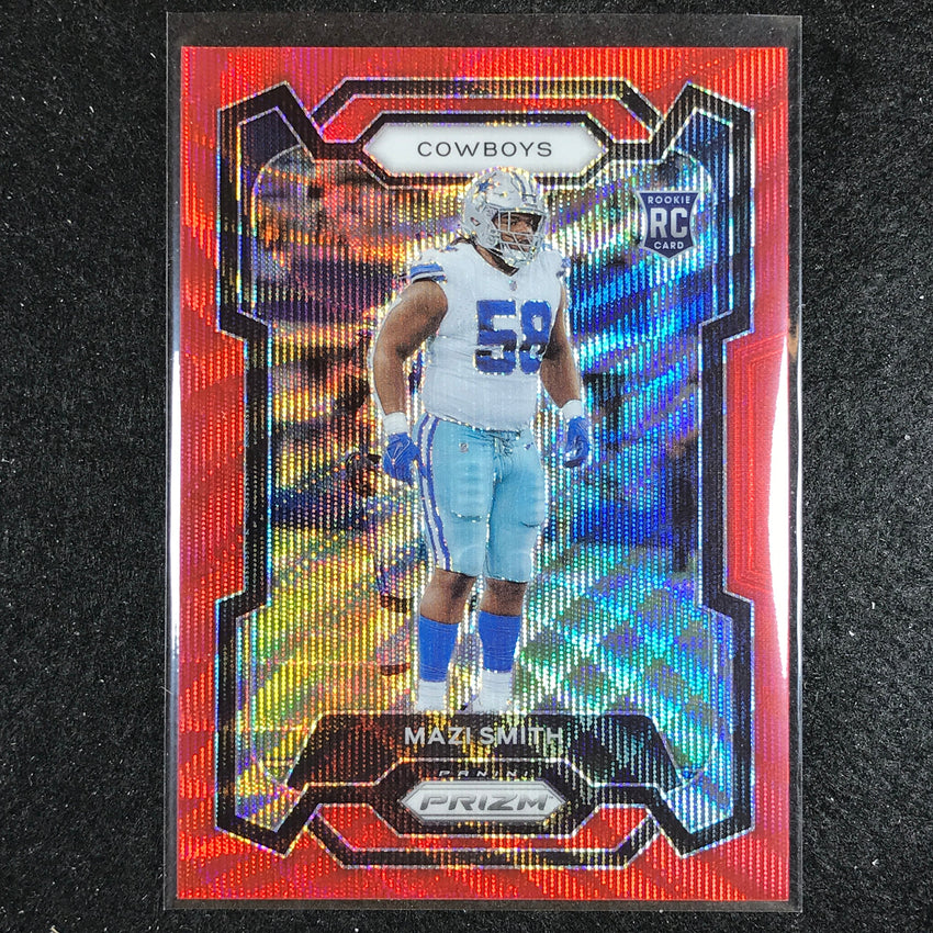 2023 Prizm Football Mazi Smith Rookie Base Red Wave 61/149