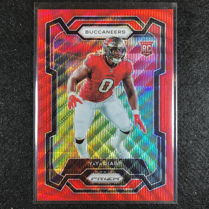 2023 Prizm Football Yaya Diaby Rookie Base Red Wave 86/149