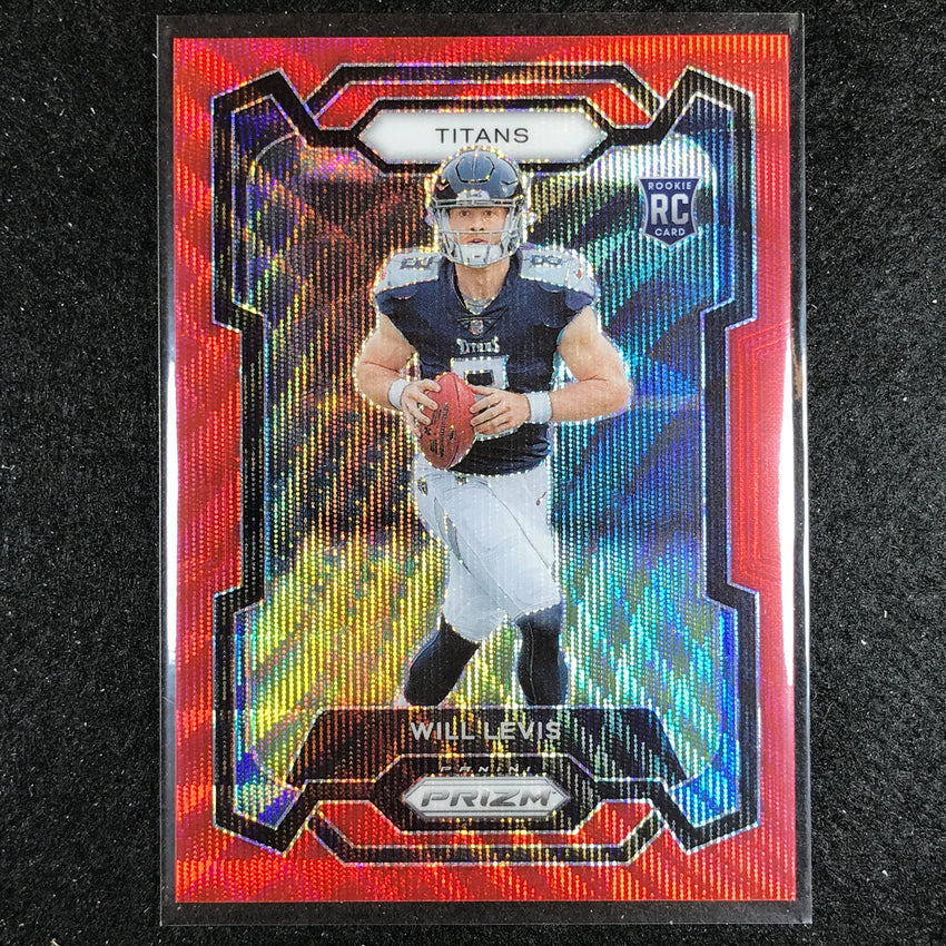 2023 Prizm Football Will Levis Rookie Base Red Wave 133/149