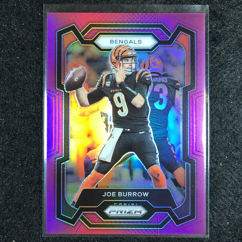 2023 Prizm Football Joe Burrow Base Purple 25/125