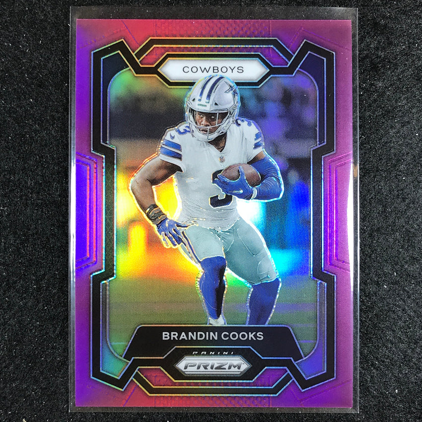 2023 Prizm Football Brandin Cooks Base Purple 80/125