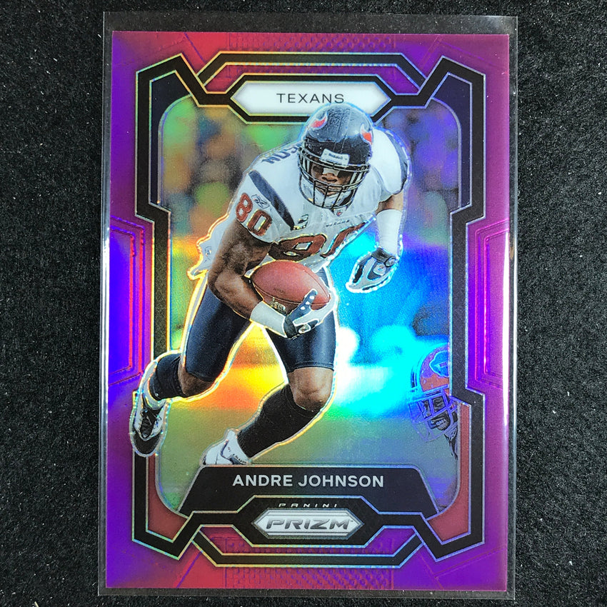 2023 Prizm Football Andre Johnson Base Purple 61/125