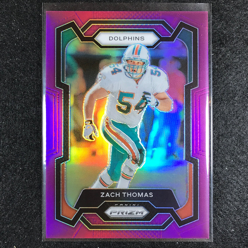 2023 Prizm Football Zach Thomas Base Purple 29/125