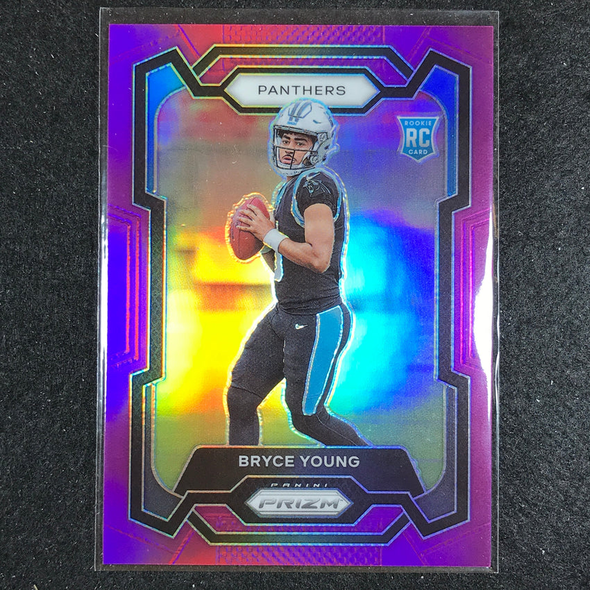 2023 Prizm Football Bryce Young Rookie Base Purple 2/125