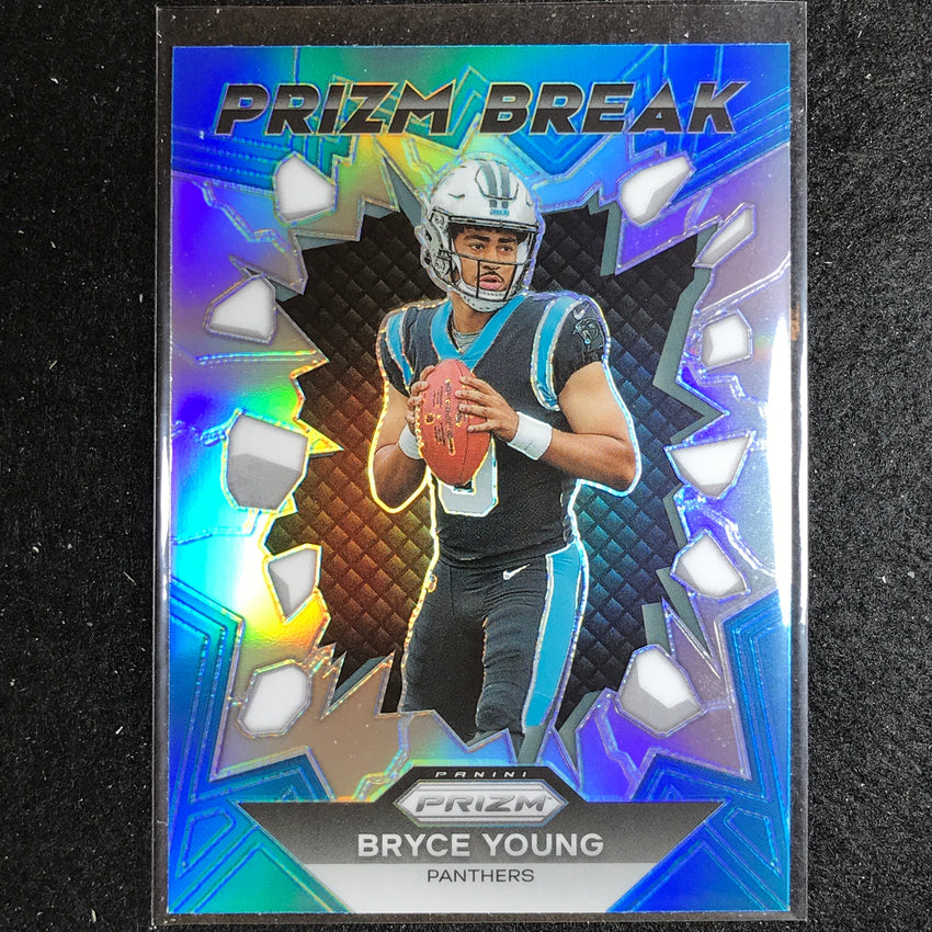 2023 Prizm Football Bryce Young Prizm Break Rookie Silver Prizm No 3