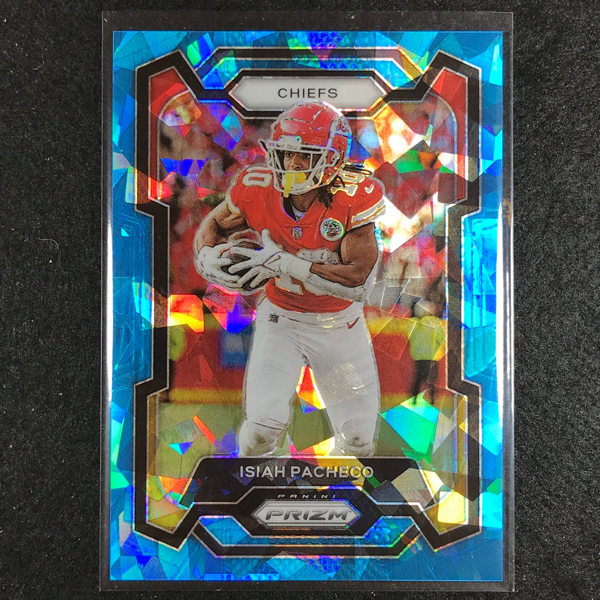 2023 Prizm Football Isiah Pacheco Base Blue Ice 90/99