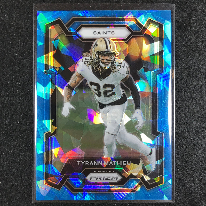 2023 Prizm Football Tyrann Mathieu Base Blue Ice 85/99