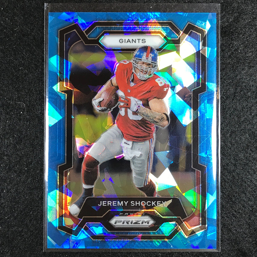 2023 Prizm Football Jeremy Shockey Base Blue Ice 88/99