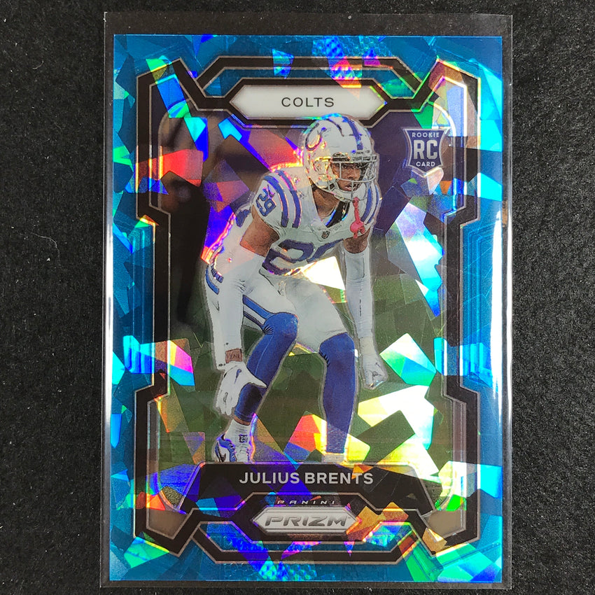 2023 Prizm Football Julius Brents Rookie Base Blue Ice 78/99
