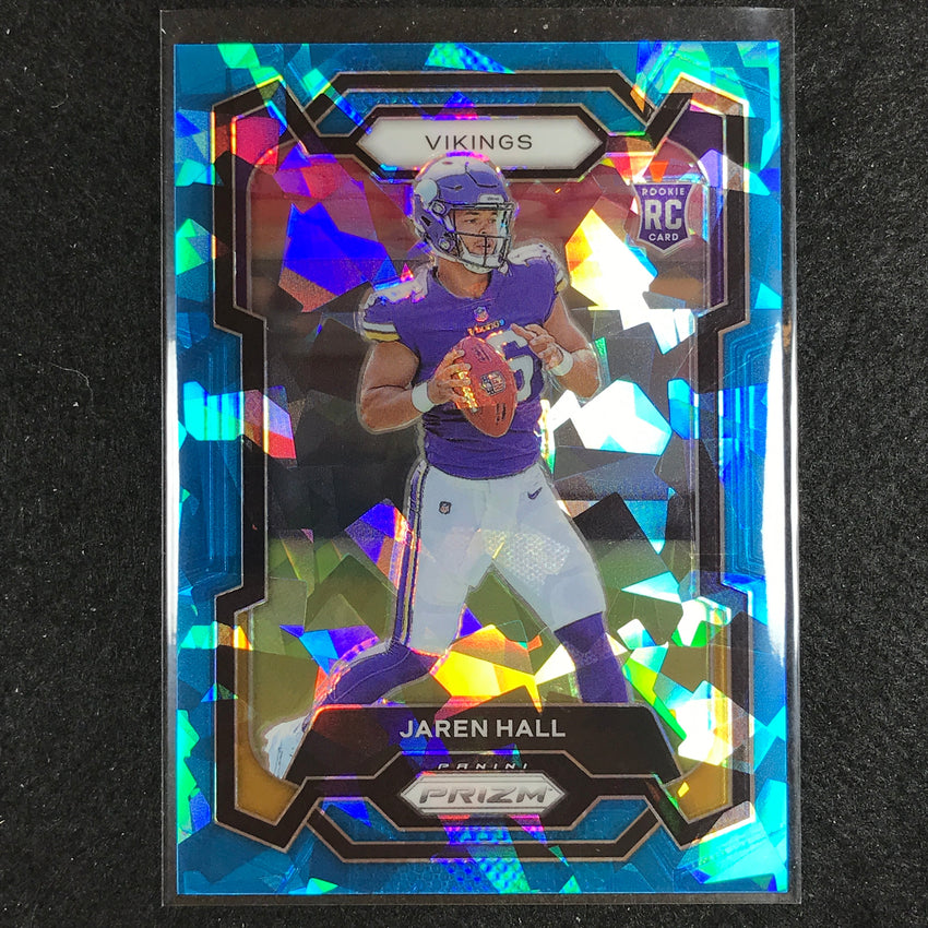 2023 Prizm Football Jaren Hall Rookie Base Blue Ice 21/99