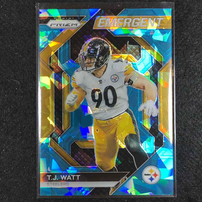 2023 Prizm Football T.j. Watt Emergent Blue Ice 71/99