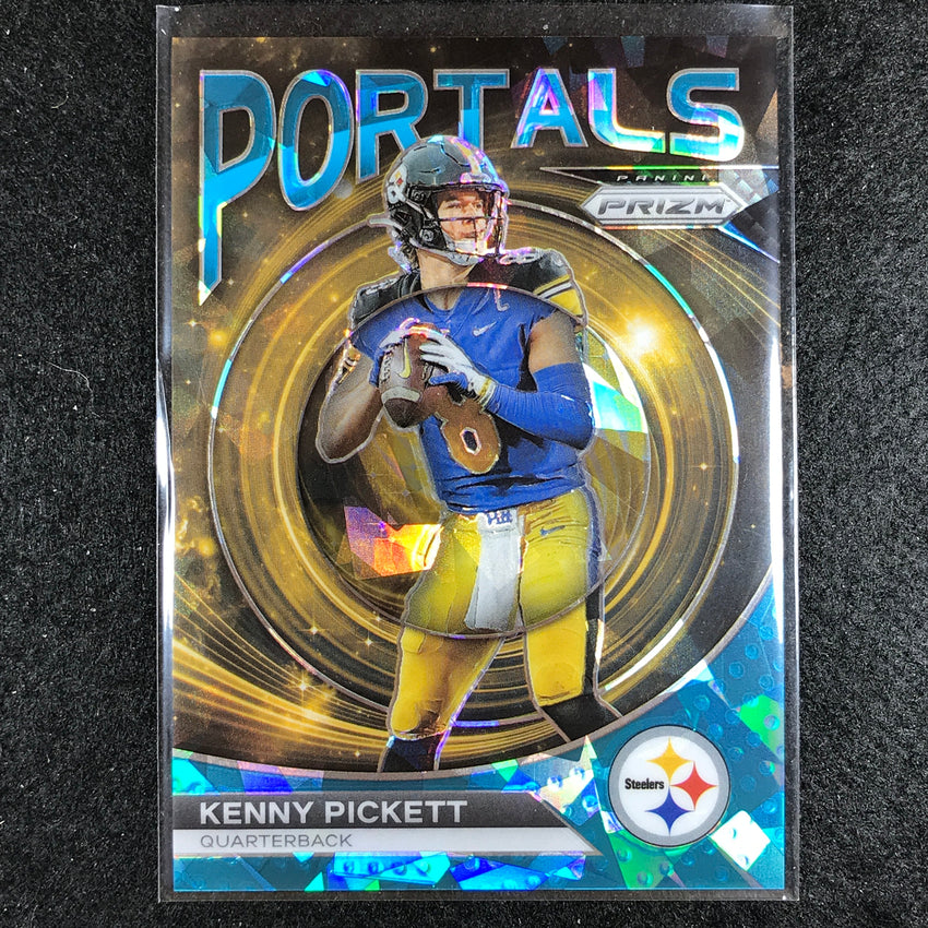 2023 Prizm Football Kenny Pickett Portals Blue Ice 18/99