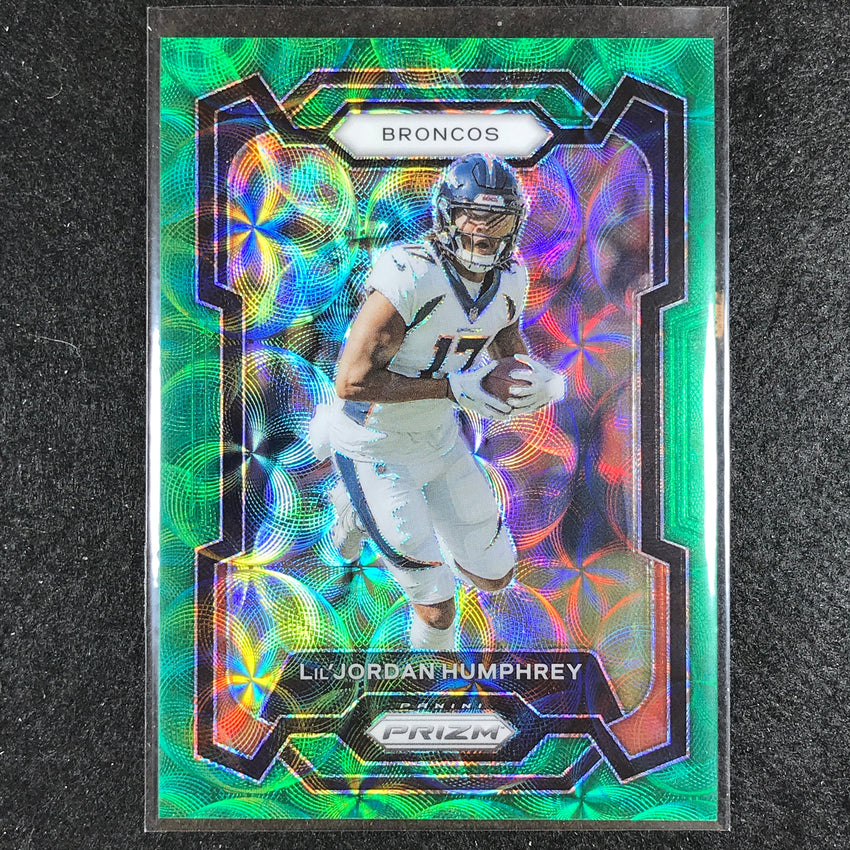 2023 Prizm Football Liljordan Humphrey Base Green Scope 63/75