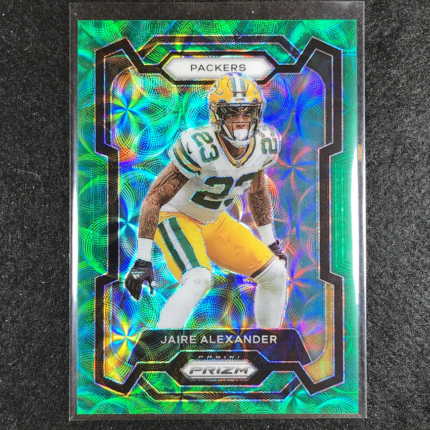 2023 Prizm Football Jaire Alexander Base Green Scope 70/75