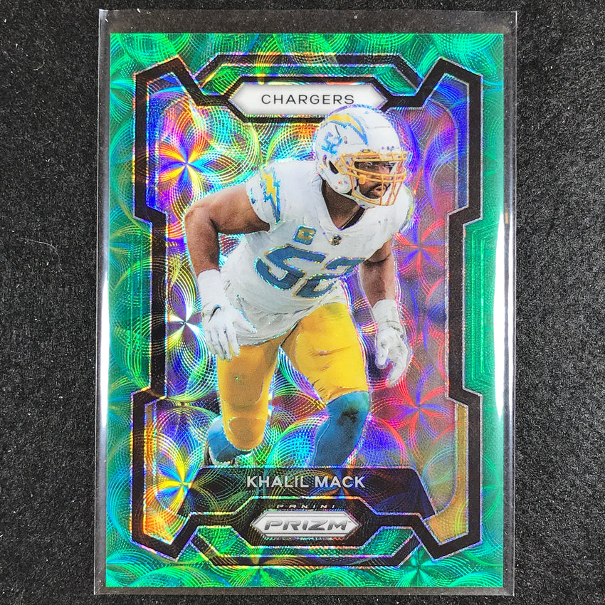 2023 Prizm Football Khalil Mack Base Green Scope 20/75