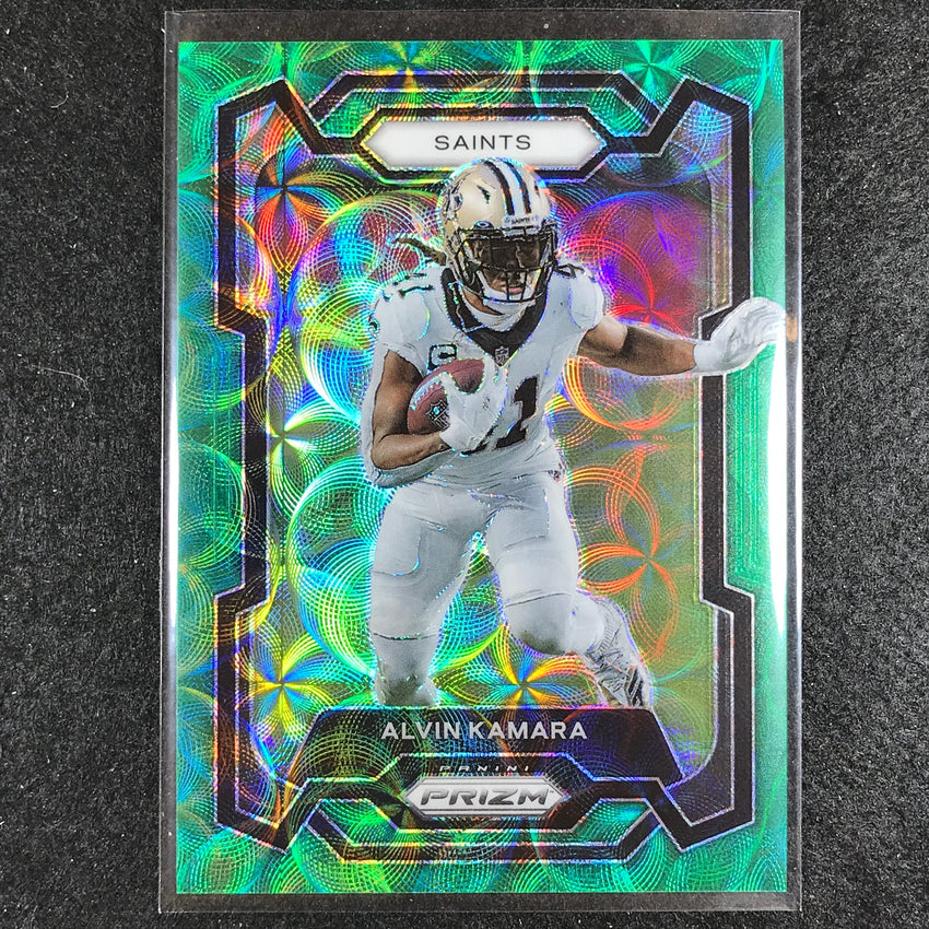 2023 Prizm Football Alvin Kamara Base Green Scope 59/75