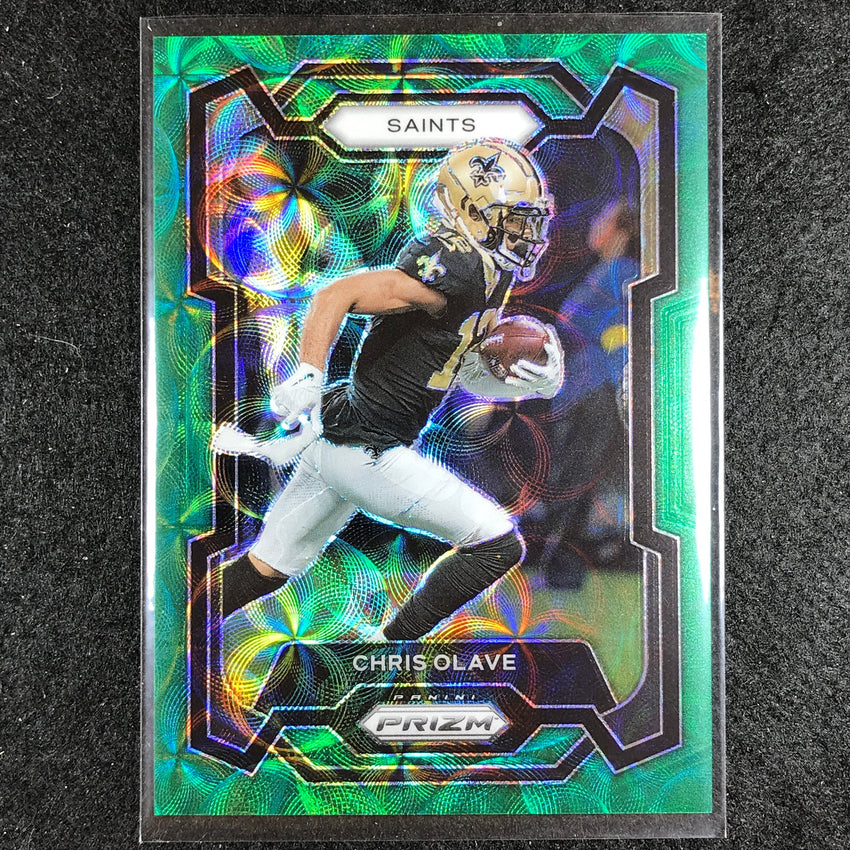2023 Prizm Football Chris Olave Base Green Scope 5/75
