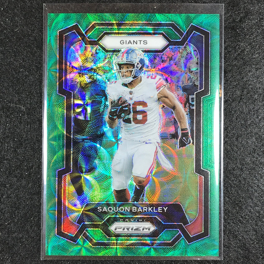 2023 Prizm Football Saquon Barkley Base Green Scope 52/75