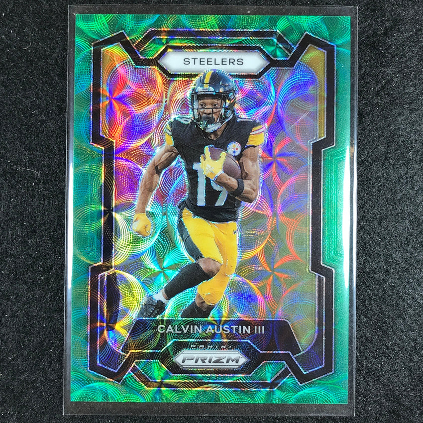 2023 Prizm Football Calvin Austin Iii Base Green Scope 56/75