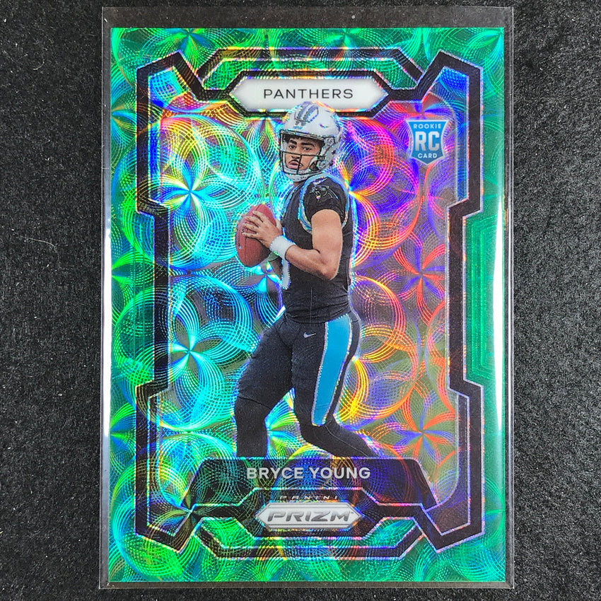 2023 Prizm Football BRYCE YOUNG Rookie Base Green Scope 22/75