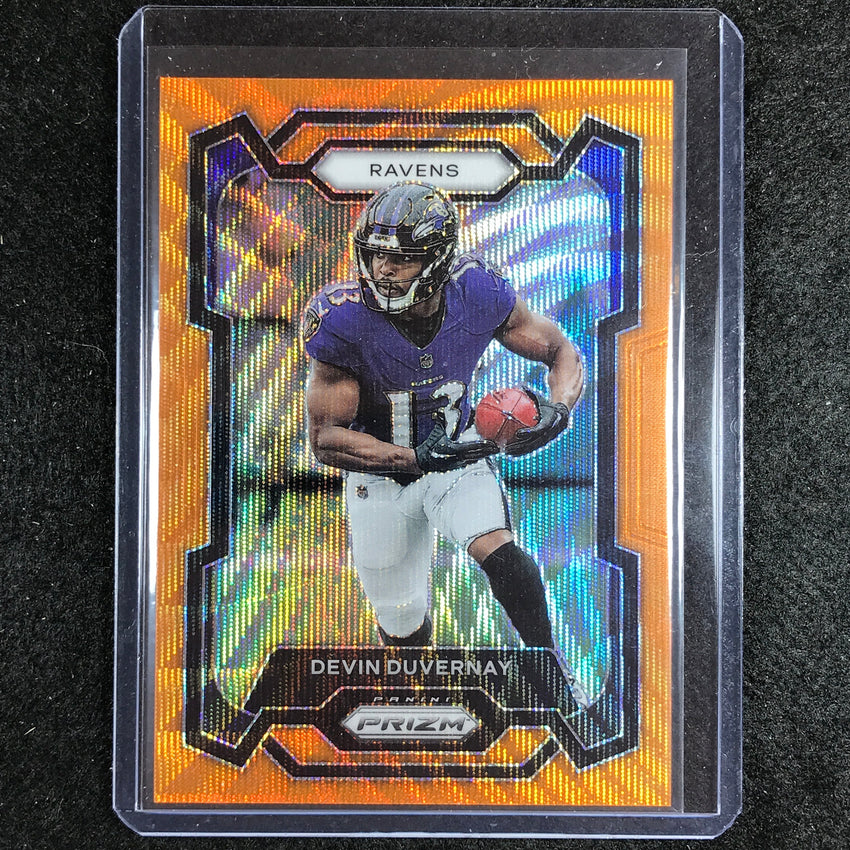 2023 Prizm Football Devin Duvernay Base Orange Wave 38/60