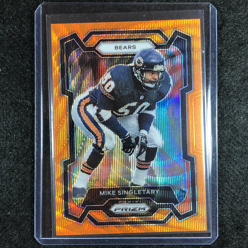 2023 Prizm Football Mike Singletary Base Orange Wave 54/60