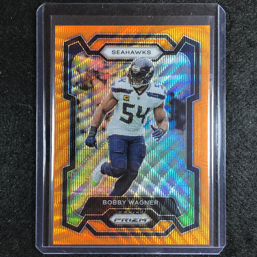 2023 Prizm Football Bobby Wagner Base Orange Wave 26/60