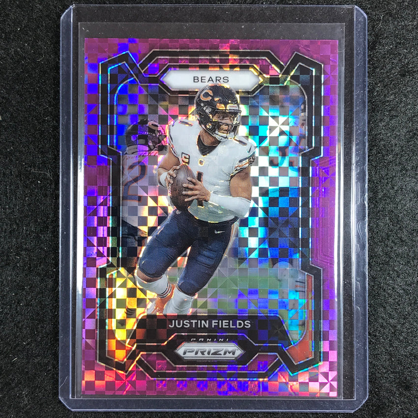 2023 Prizm Football Justin Fields Base Purple Power 22/49